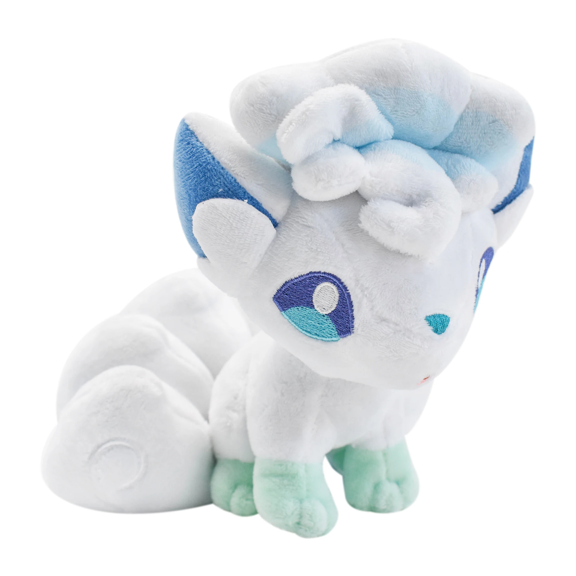 Alolan Vulpix peluche gioco di peluche per regalo da collezione, simpatico personaggio dei cartoni animati nero 9 pollici