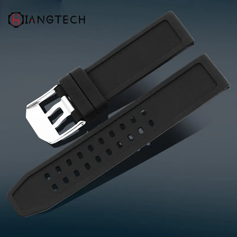 Rubber strap fit for Luminos silicone strap Hamilton Breitling fossil  waterproof watch band accessories 23mm 22mm 20mm