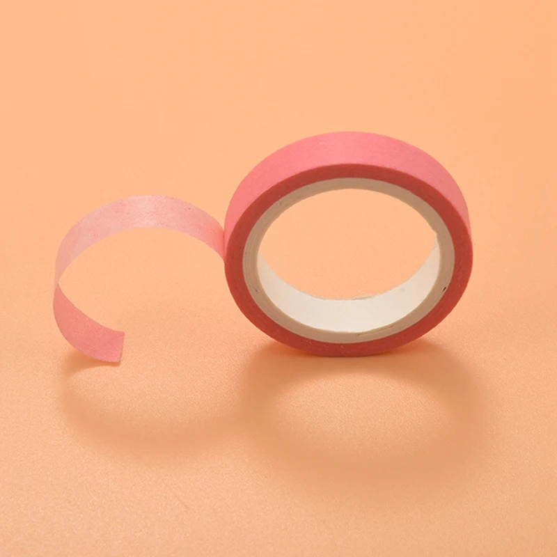 60 Pcs/Set Basic Solid Color Washi Tape Rainbow Masking Tape Decorative Adhesive Tape Sticker Scrapbook Diary Stationery