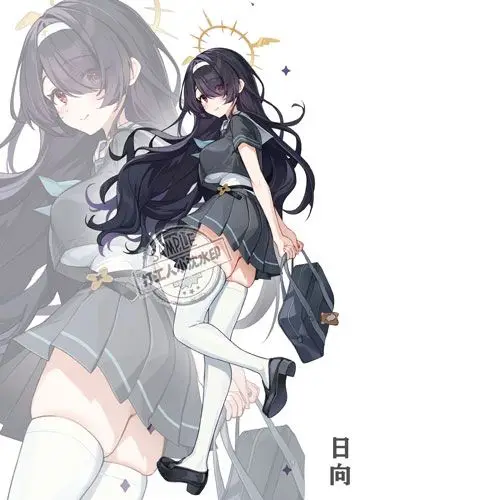 أنيمي الأزرق الأرشيف Iochi ماري Uztumi Sakurako الاكريليك حامل نموذج لجسم الدائمة علامة مكتب عرض ديكور لعبة هدية #4