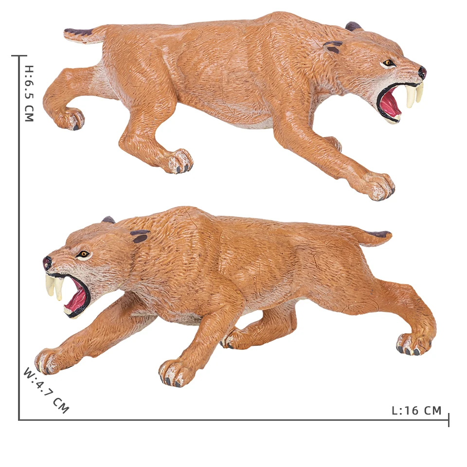 Simulation Mammut Modell Wollige Nashorn Eiszeit Säbel Zahn Tiger Pädagogisches Kinder Spielzeug Action-figuren Sammlung Kinder Geschenk – Detail 10