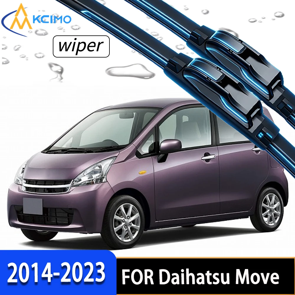 Plumas Limpiaparabrisas Delanteras Premium con Goma de Alta Densidad, Ajuste Perfecto para Daihatsu Move LA150 2014-2023