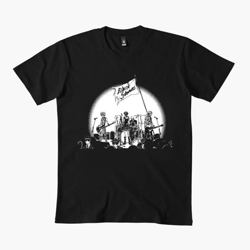

Nana Osaki 0330 The Black Stones Punk Band Manga Gift T shirt Large size Tops Anime Girl Graphic Print Y2k Clothes Cartoon Tee