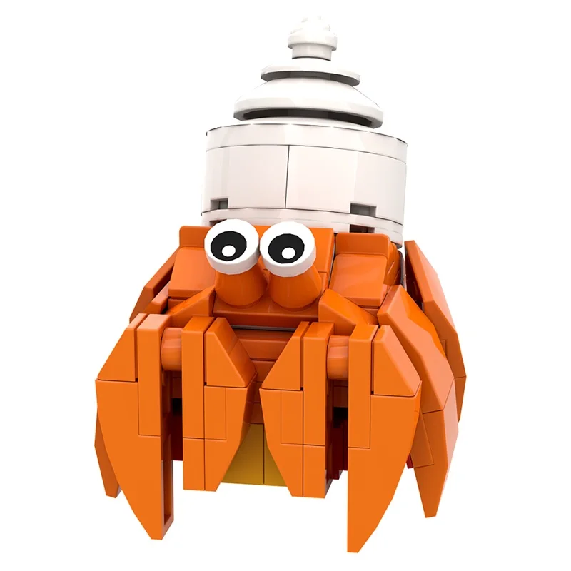 MOC Hermit Crab Building Blocks Model kawaii ocean Creatures Hermit Crab Bricks DIY Creative Toys Educational Children Gift