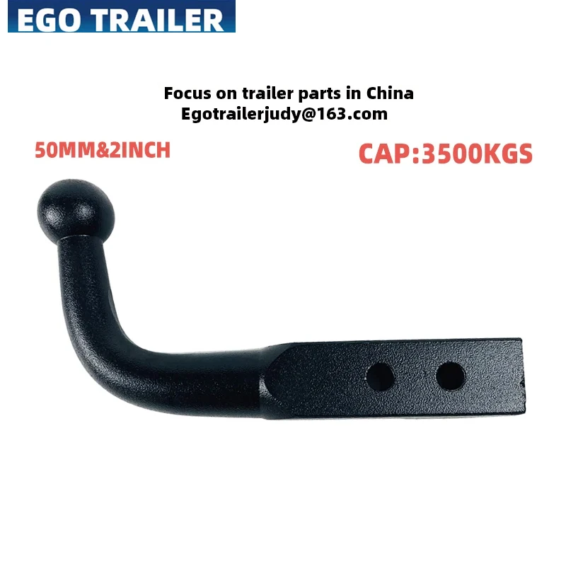 EGO 50X50 SOLID TRAILER PINTLE HOOK TOW BAR 4INCH HITCH BALL MOUNT 3500KGS TRAILER Car Camper Accessories Caravan Components