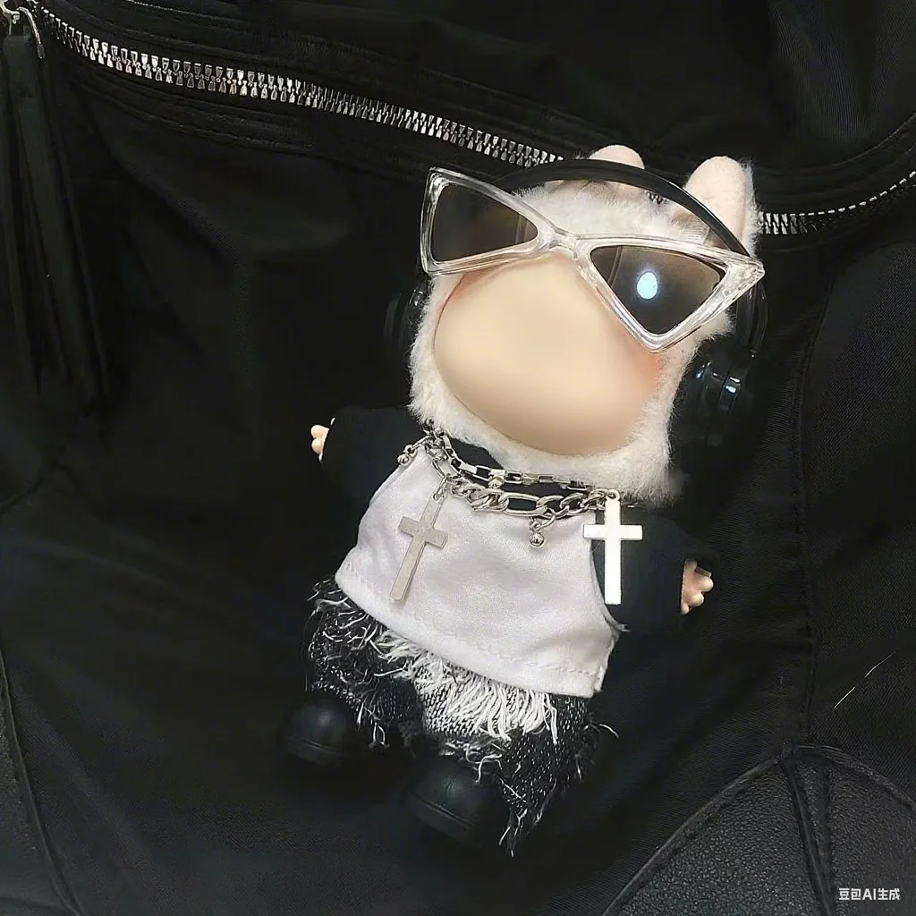

Anime Doll Clothes for 17cm Labubu Doll Outfits Designer Luxury Wild Cool Set Clothes Toy Labubu Clothe Doll Accessorie