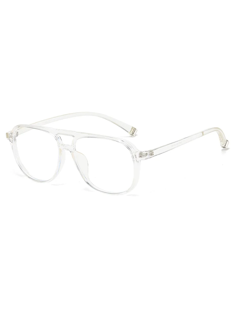 Lzabella Pilot Double Bridge Progressive Prescription Eyewear Custom Myopia Optical Lenses Men's Glasses Rubber TR90 Frames 2440