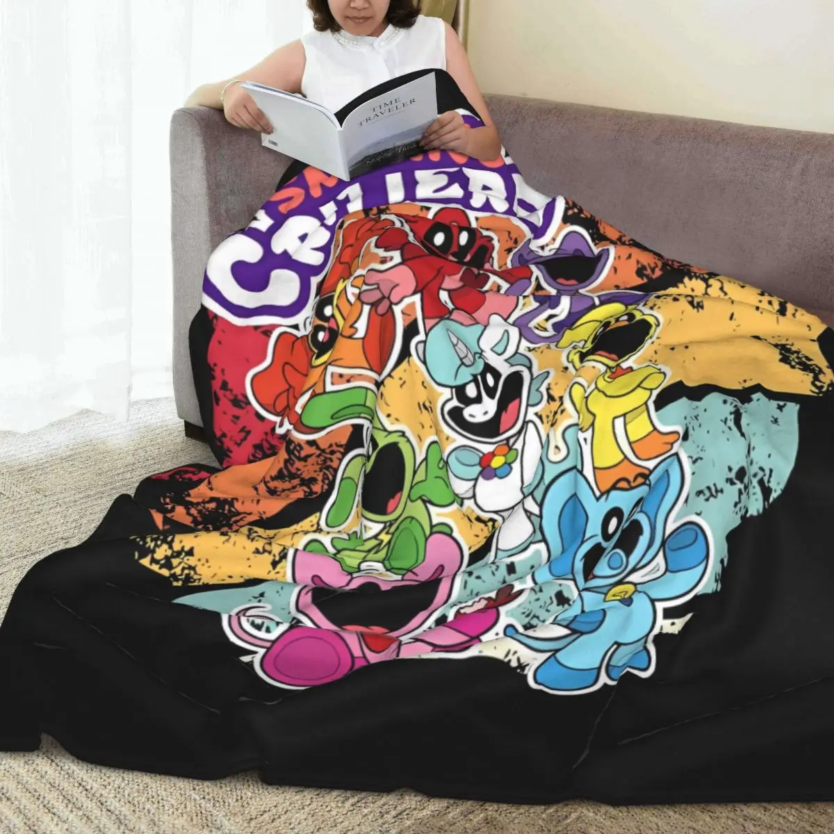 Super Soft Blanket Travel Catnap Dogday Cute Throw Blanket Flannel Bedspread For Outdoor Street Trend Sofa Bed Cover