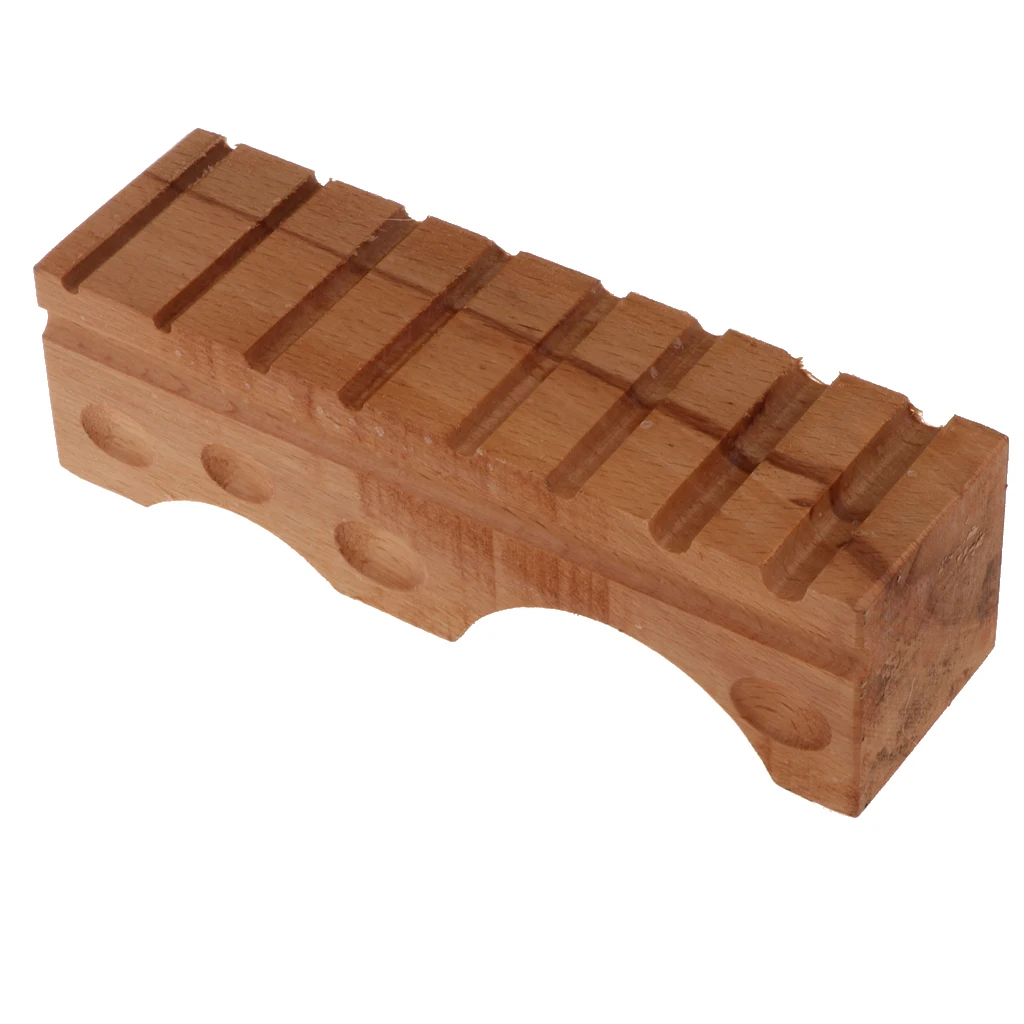 Wood Dapping Block Shallow Depressions Cavity Jewelry Making Metal Forming