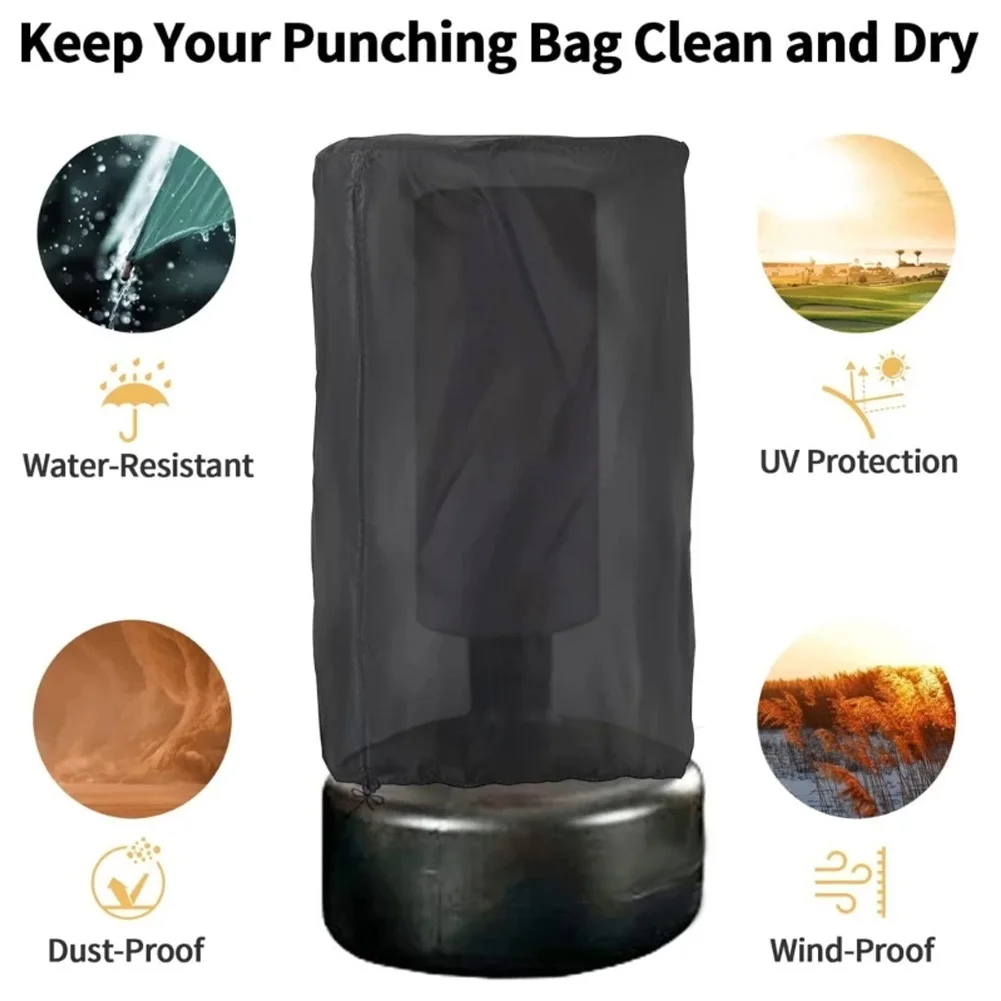 

Outdoor Waterproof Punching Bag Dustproof Cover Freestand Heavy Bag Protection Cover For Heavy Bag Storage Pouch Outdoors Tool