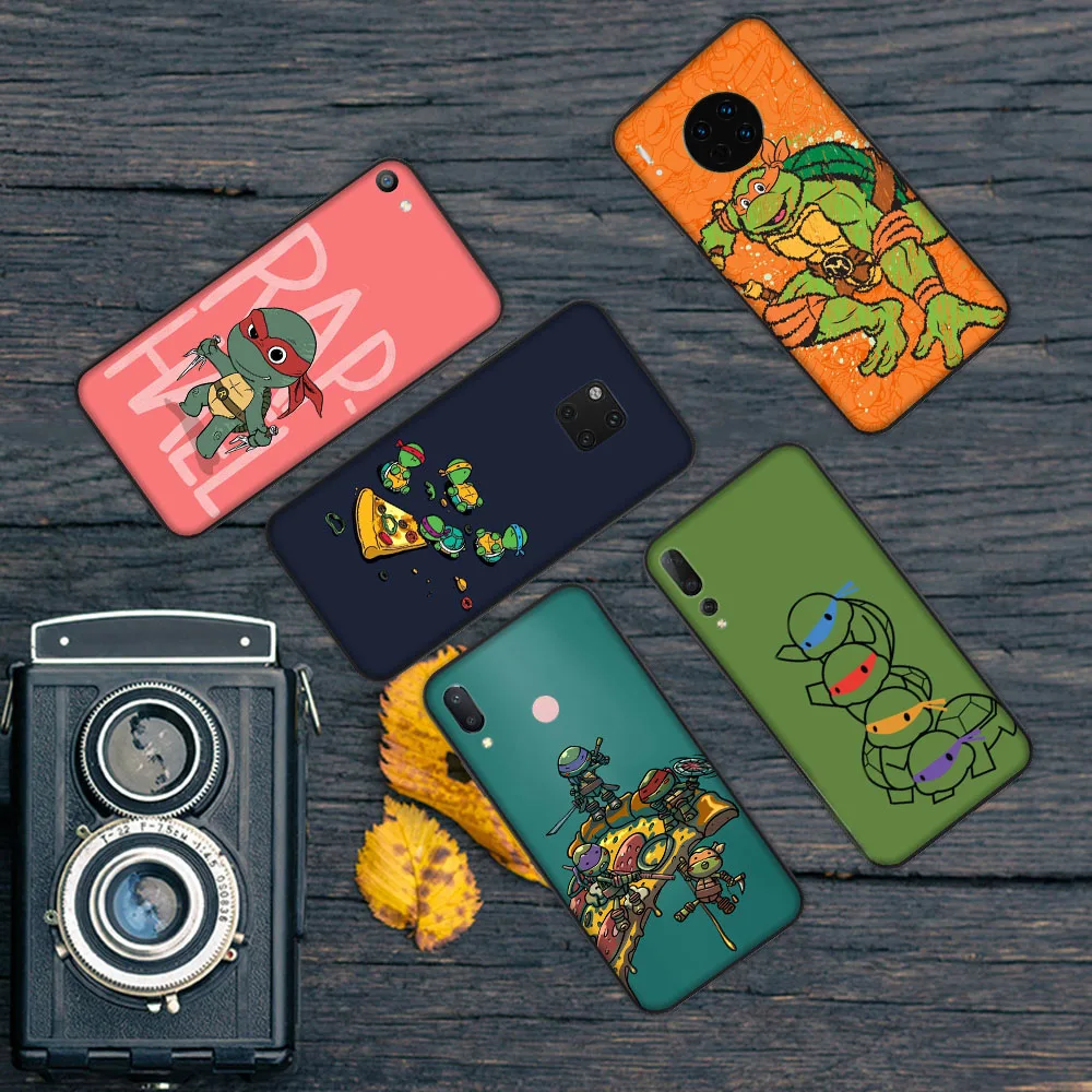 MT-98 Ninja turtle Case for iPhone 5 5S SE 6 6S 7 8 Mini 12 11 Pro XR Max Black Cover