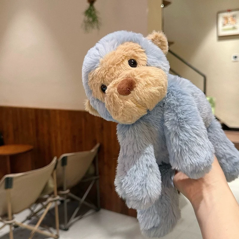 

Кавайная плюшевая кукла, реалистичная обезьяна, мягкие игрушки, мультяшная 40 см, макачная кукла, украшение для рабочего стола, подарки на день рождения, плюшевые
