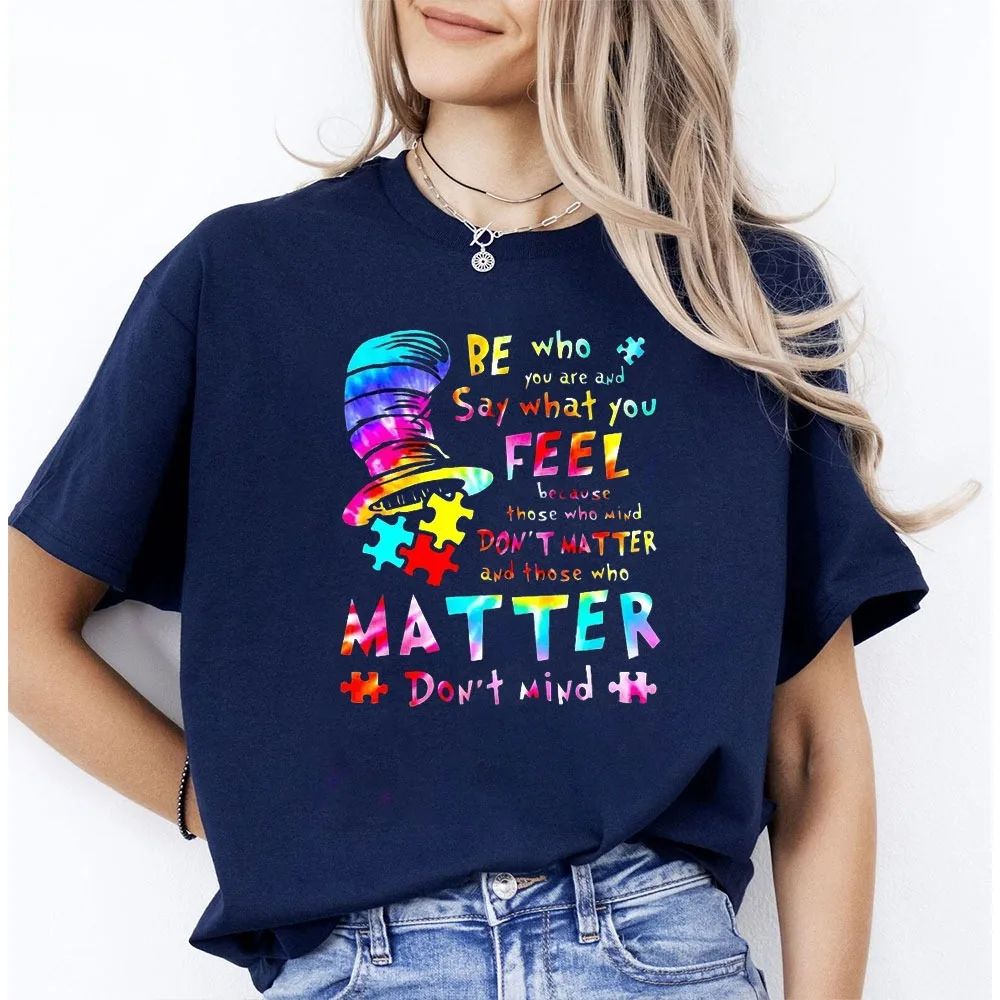 2024 Colorful Letter Graphic Short Sleeved Cotton T-shirts Loose Crew Neck Active Comfort Tops Women's Tee Female Clothes