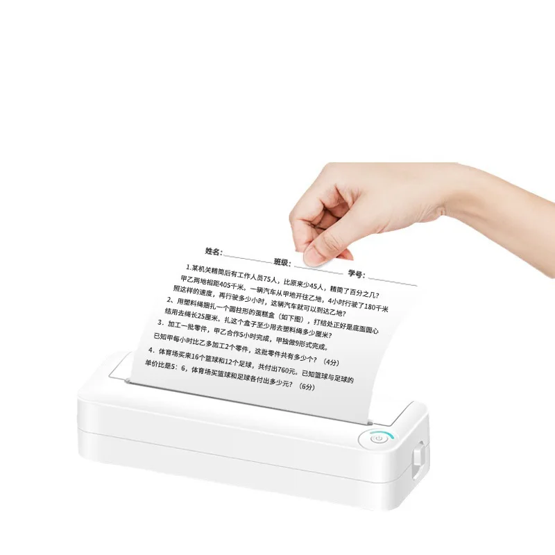 New Arrival A4 Portable Wireless BT Mini Hand Thermal Pocket Printer Office Machine Impresora Portatil