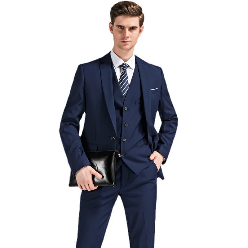 Luxe Pakken voor Mannen 3 Stuk 2025 Bruidegom Tuxedo Wedding Suits Beste Man Bruidsjonkers Formele Party Pak Mannelijke trajes De Hombre