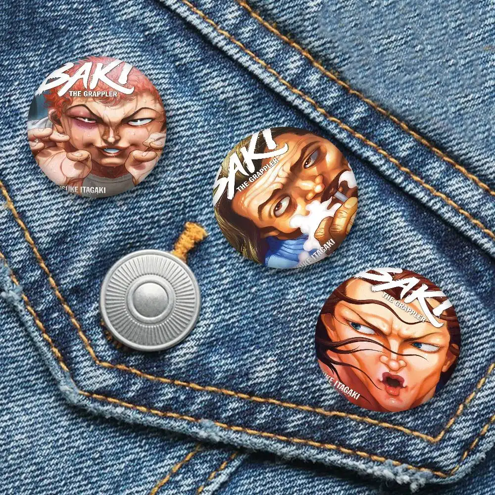باكي ذا جرابلر أنيمي أنيمي زر دبوس بروش اليدوية للملابس الكرتون شارة ظهره الديكور مجوهرات اكسسوارات #3