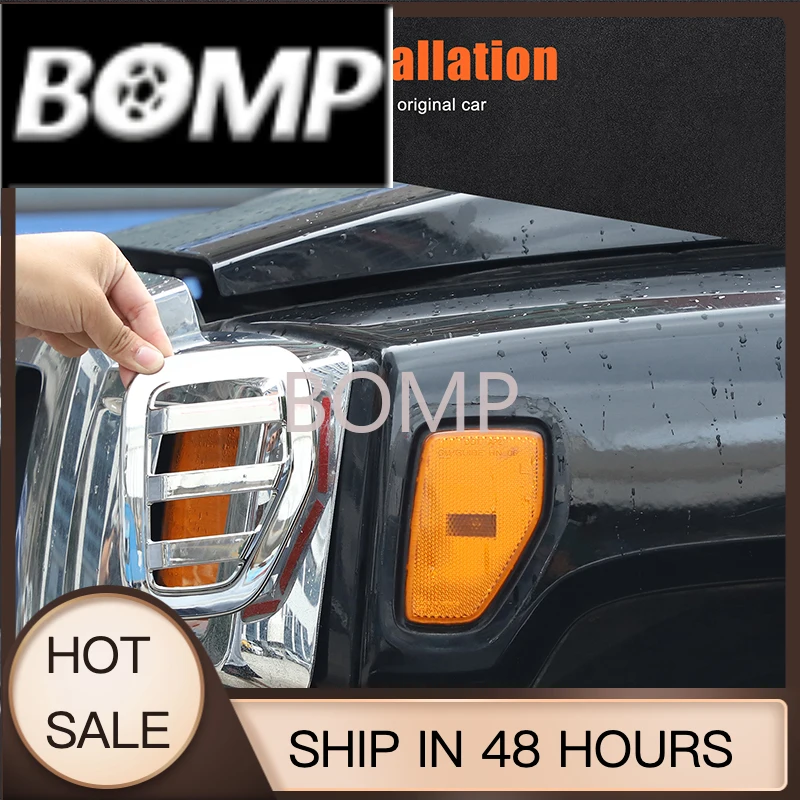BOMP For 2005 2006 2007-2009 Hummer H3 side turn signal protective grille turn signal protective cover car accessories bright li