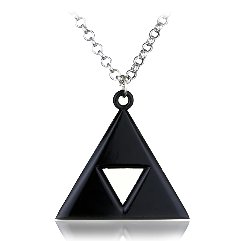 Breath of the Wild Vintage Necklace for Men Women LoZ Game Triforce Triangle Amulet Choker Necklace Cosplay Party Jewelry Gifts