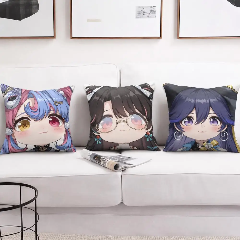 Aemeath Orie Wuthering Waves Cushion Cover Soft Short Plush Pillow Cases Hidden Zipper Cutecore Sofa Bedroom Home Decor Gift