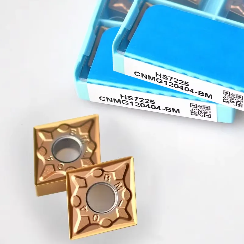 

CNMG120404 CNMG120408 CNMG120412 -BM -BF Carbide Turning Inserts HS7120 HS7125 HS7225 CNC Lathe Cutting Tools