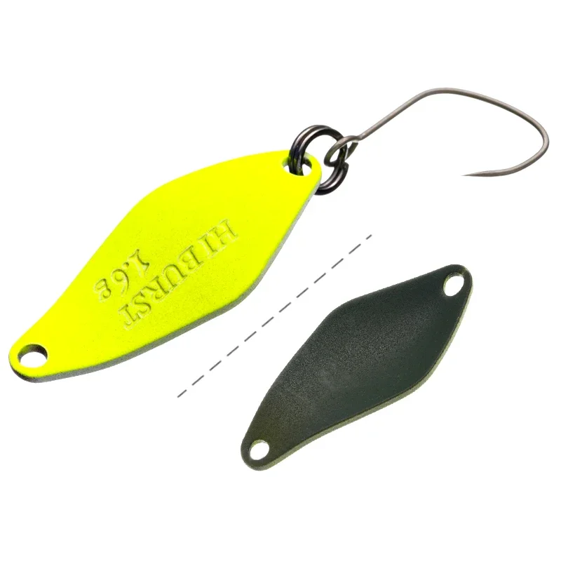 Gestione esche per trota pittura colorata cucchiaio esca HI BURST 1.6g 26mm rame metallo esca da pesca per area trota pesce persico Chub SP40