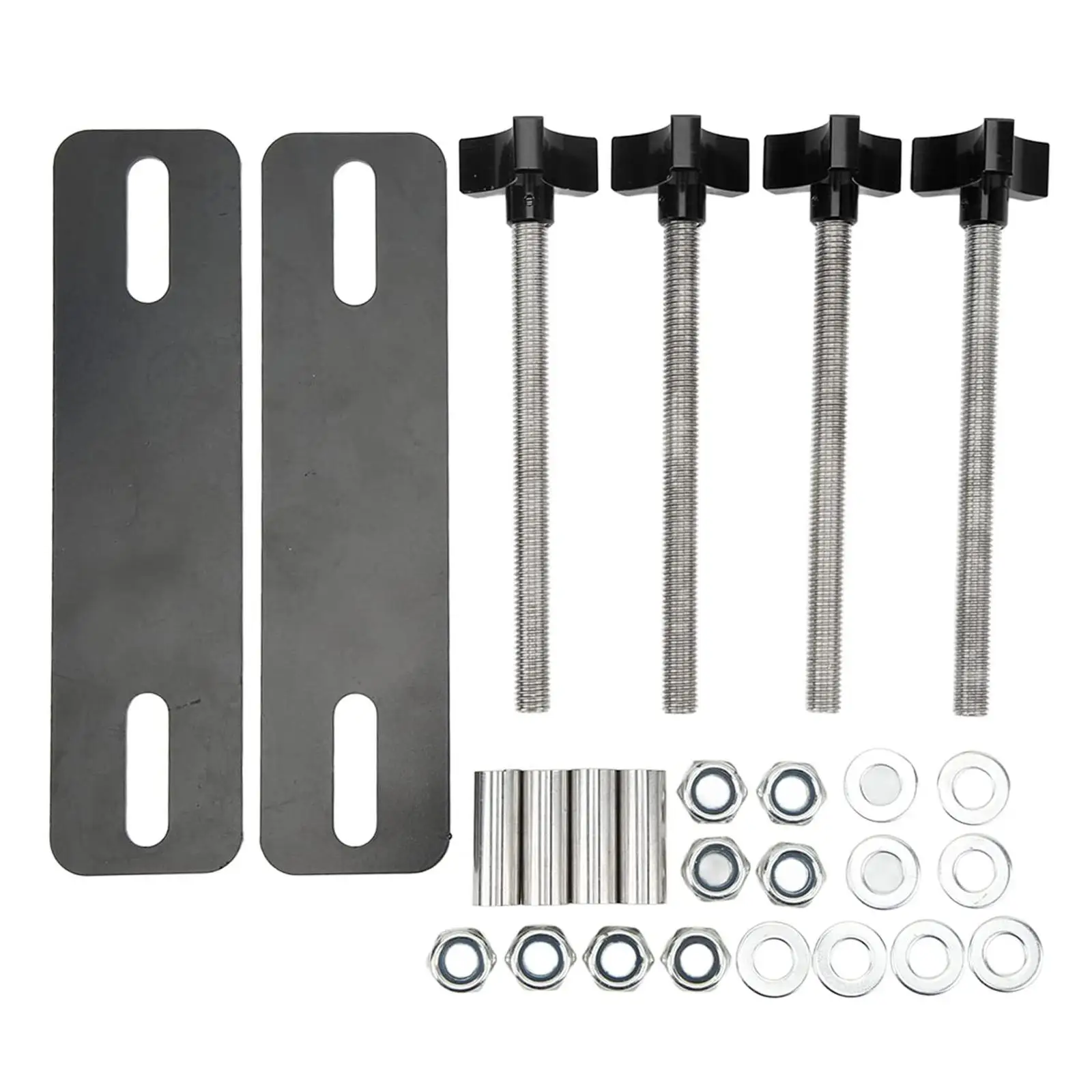 Universal Mounting Pins Kit 4.72inch-6.69inch Hole Spacing Hard Traction Plate Pin Bracket Steel Support Sturdy Traction Boards