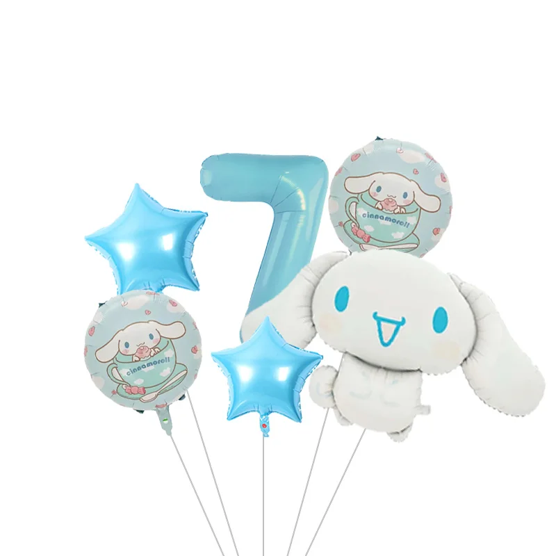Cinnamoroll Großer Cartoon-Folienballon, Niedlicher Welpen-Ballon für Partydekoration, Geburtstagsfeier-Dekoration – Detail 25