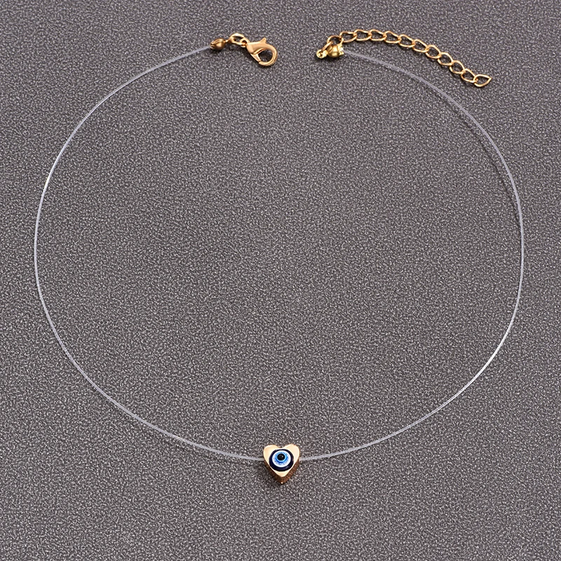 Elegante blaue Zirkon-Metall-Muschel-Kette für Frauen, einzigartiges Design, leichte Luxus-Schmetterlings-Herz-Halskette, Freundschaftsschmuck – Detail 25