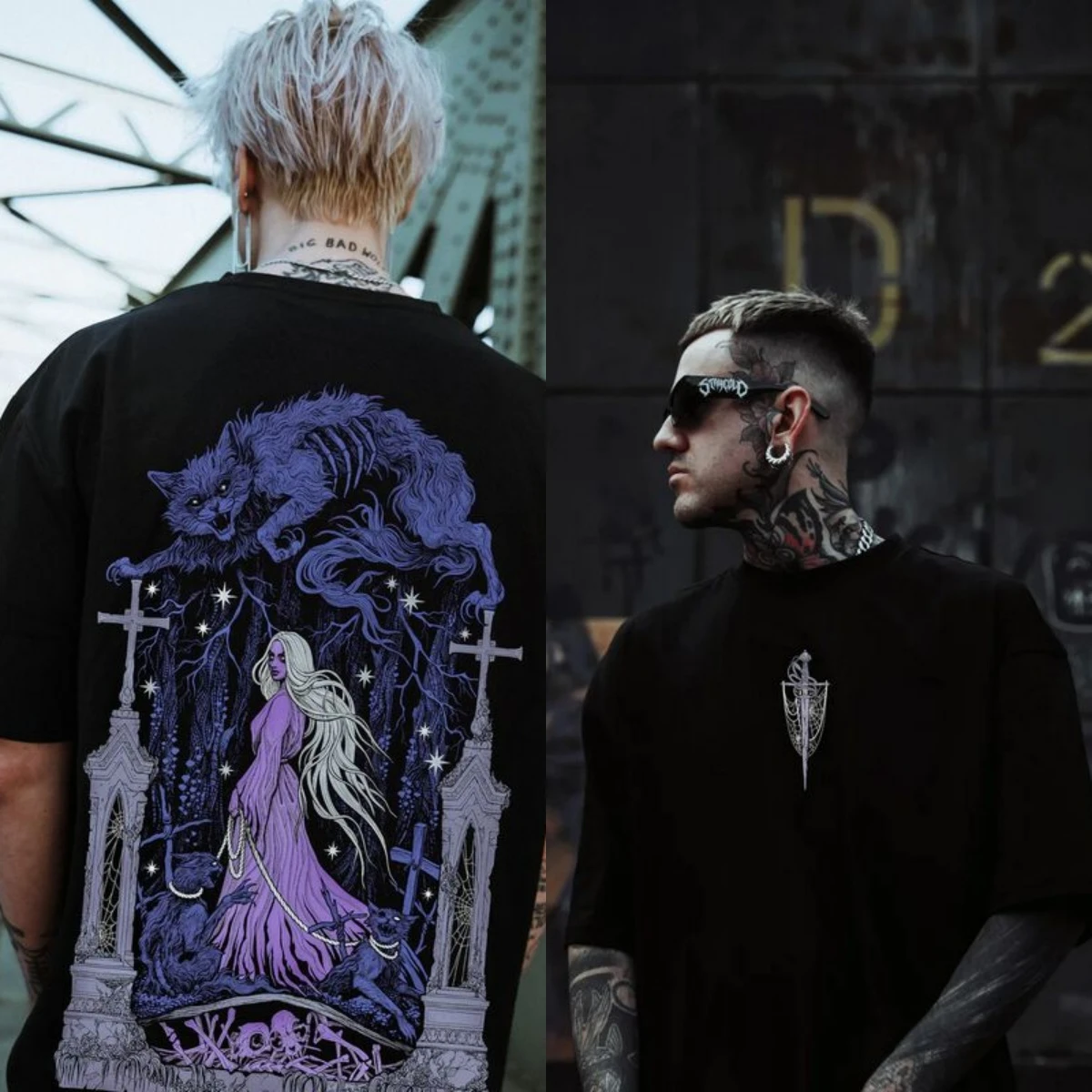 Attitude Stay Cold Tattoo Art T-Shirt Baumwolle Grafik-T-Shirt Herren Damen Sommer Streetwear – Detail 4