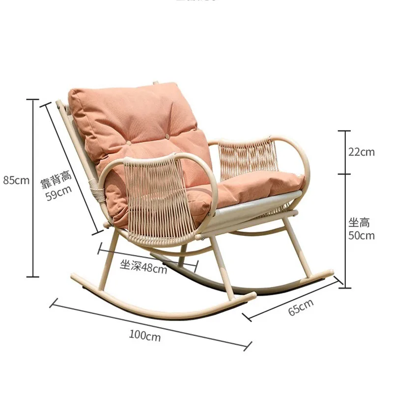 Footrest Camping Living Room Chairs Outdoor Portable Design Beach Arm Chair Rocking Recliner Meubles De Salon Home Furniture