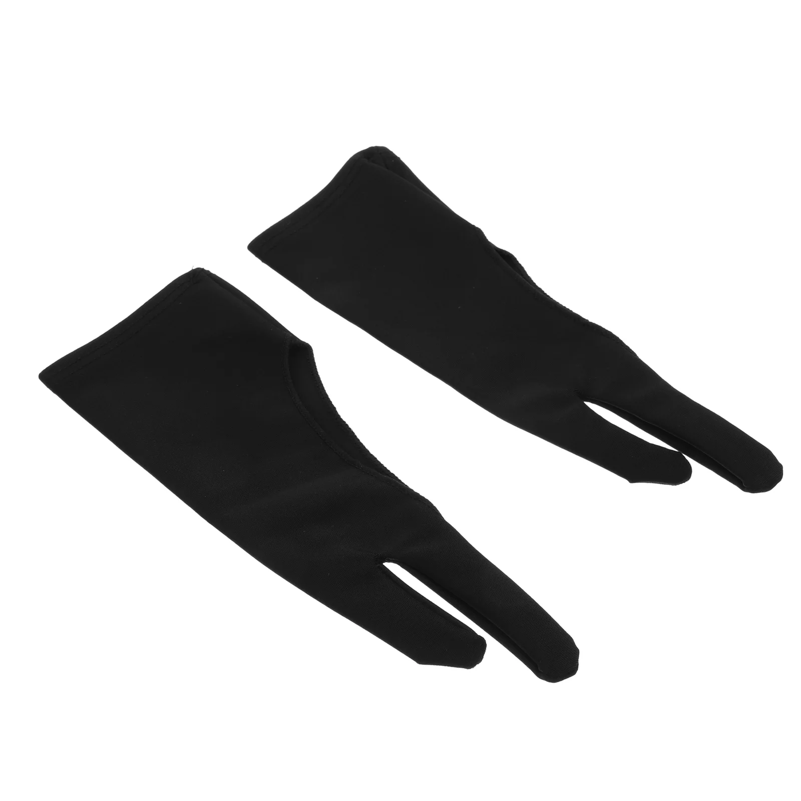 4 Pcs Painting Gloves Drawing Tablet Sketch Two Finger Absorb Sweat for Fabric Paper Sketching Women's Anti-Mishandling