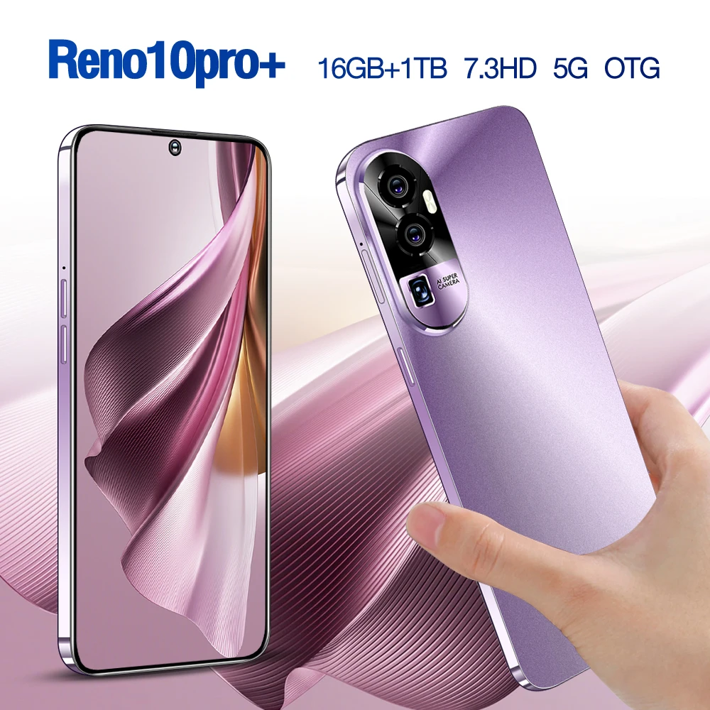 Original Reno10pro Smartphone Global Version 7.3Inch HD+ 10 Core 8000mAh Unlocked Snapdragon 8 gen 2 Android 5G Mobile Phones