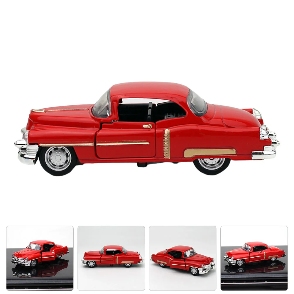 Model Cars For Vintage Alloy Home Decor Decorations Red Ornament Toddler