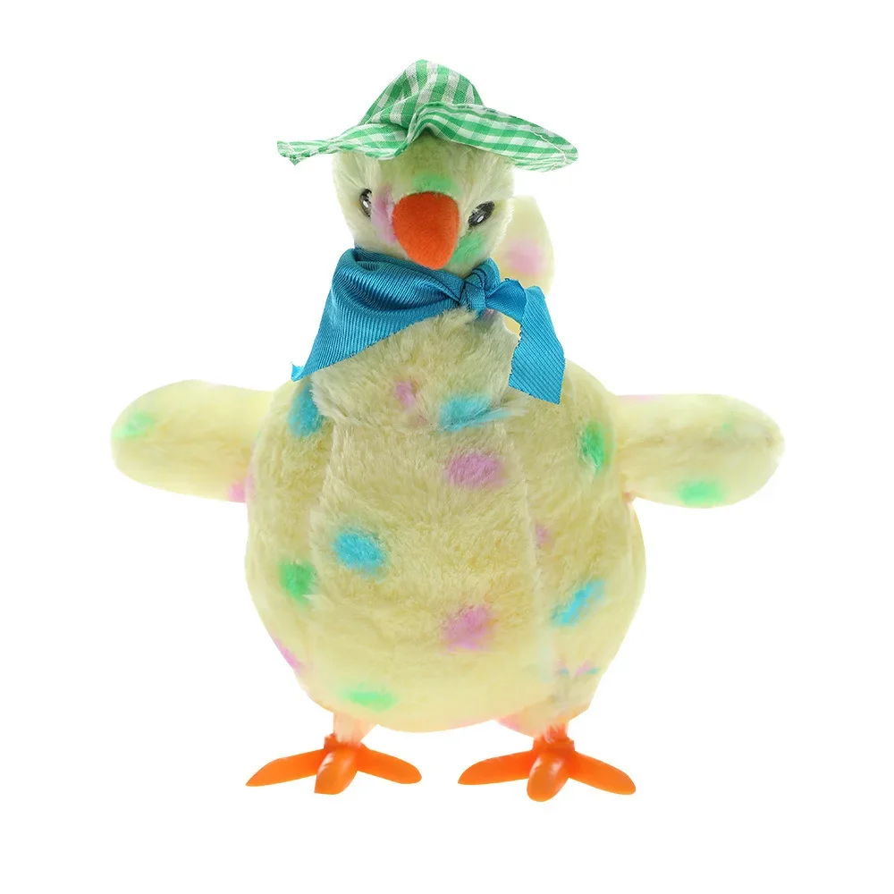 Plush Toys Dancing Lays Eggs Easter Is Funny and Entertaining Electric Can Lay Eggs Hens Decoration Home Decoration Accessories