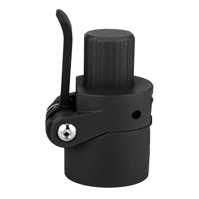 NEW-Folding Pole Base - Lock Screw Hook Metal Connector - Compatible With M365 Electric Scooter(Black)