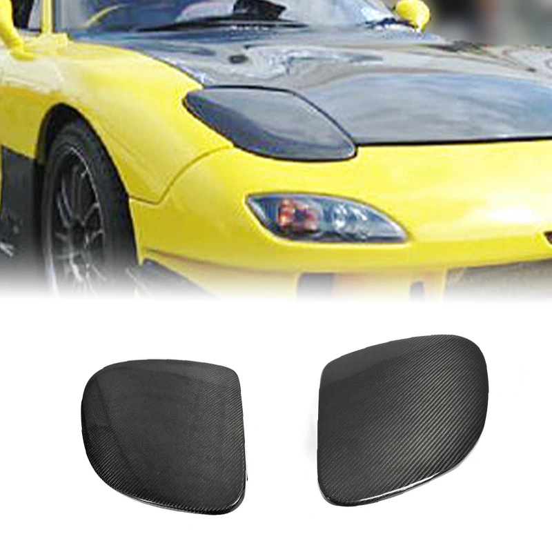 Para cubiertas de faros OEM RX7 FD3S, juego de 2 uds, cubierta de faro delantero de vehículo, pieza Mod Exterior