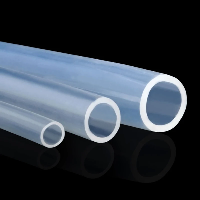 10 Meter Small Flexible Pipe Capillary Silicone Tube Hose Transparent Food Grade Tasteless High Temperature Resistant Medical