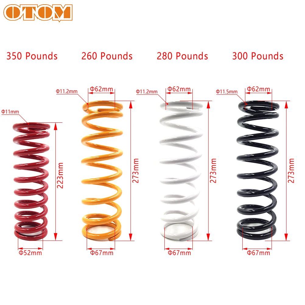 OTOM Motorcycle Rear Shock Spring Suspension Absorber 60si2Mn Compression Ring For KAYO GUIZUN BOSUER FASTACE Chinese Motocross