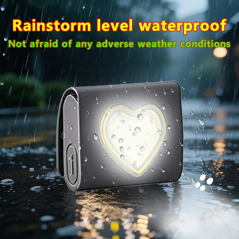 LED Safety Lights Run Light Outdoor Camping Silicone Clip Mode Walking Lamp Night headlamp Portable Magnetic Emergency Light
