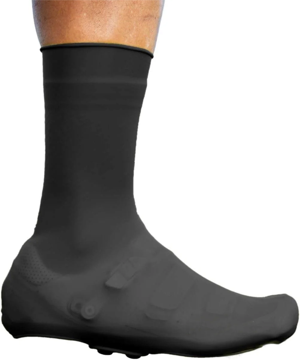 Premium Silicone Cycling Overshoes with Snaps - Waterproof, Windproof, Reusable Boot-Style Covers