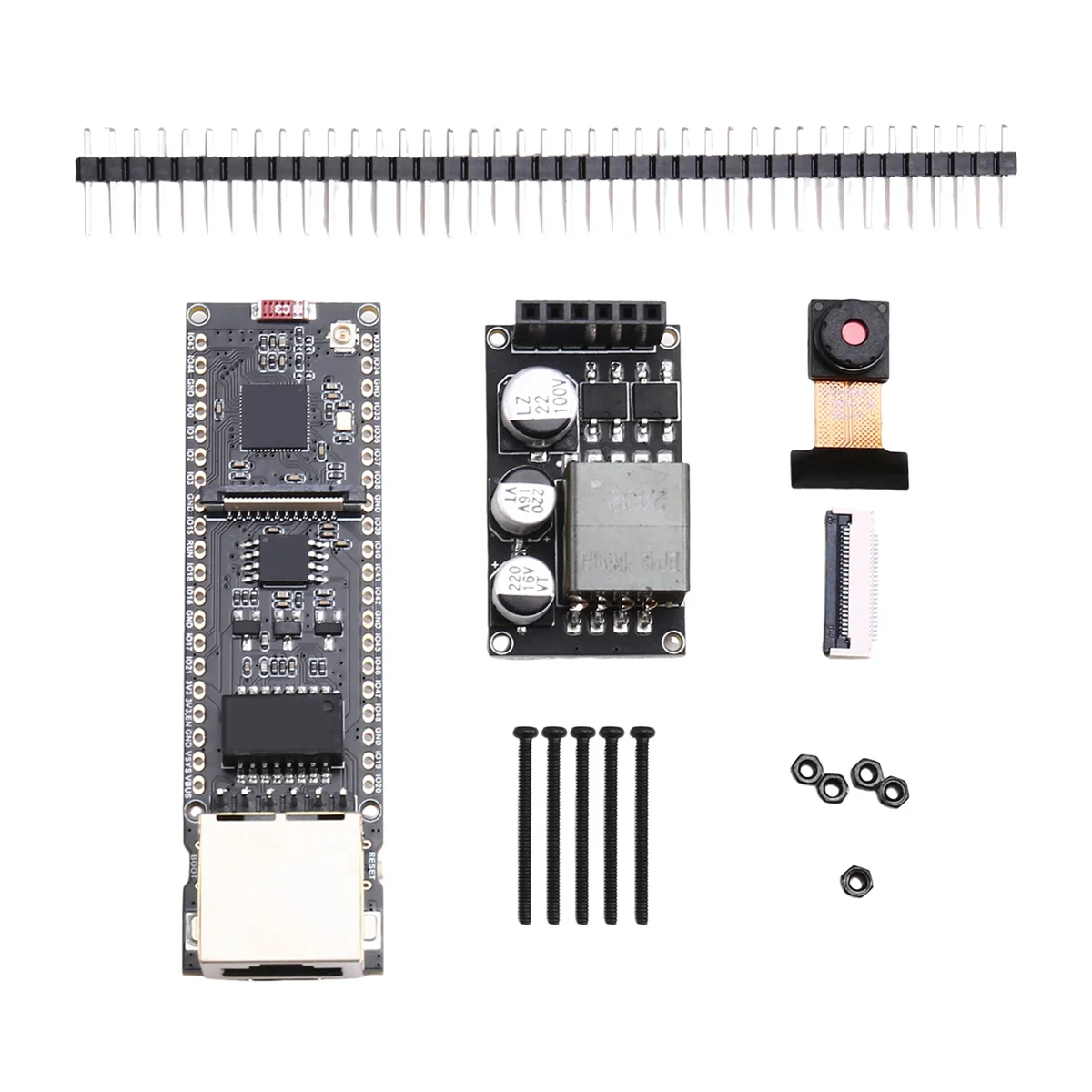 ESP32-S3 ETH Cam Ethernet Development Board PoE SD Camera Compatible for Raspberry Pi Pico POE-ETH-CAM-KIT-OV5640—AA56