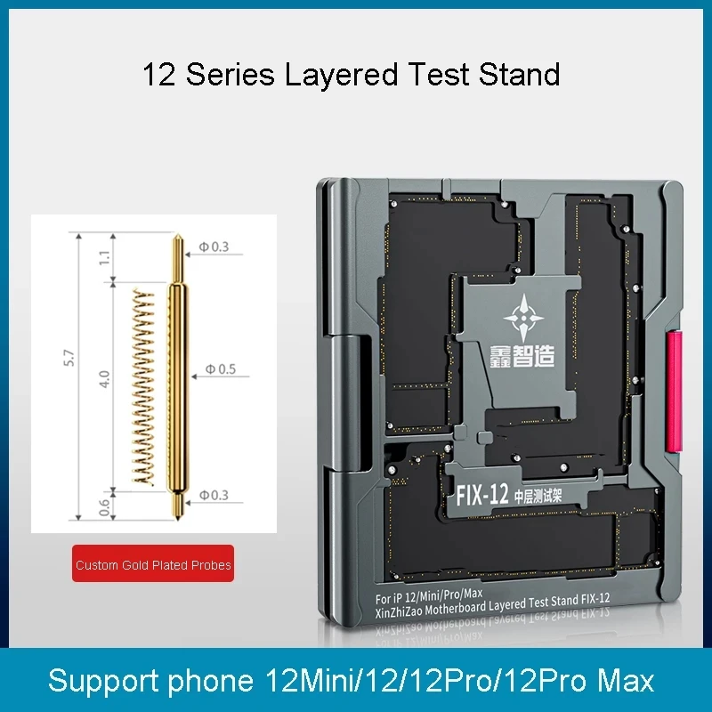 

XINZHIZAO-FIX-13 Motherboard Layer Testing Holder for iPhone 13Mini, 13Pro Max, Logic Board, Mid-Frame Up Down Test FixtureBoard