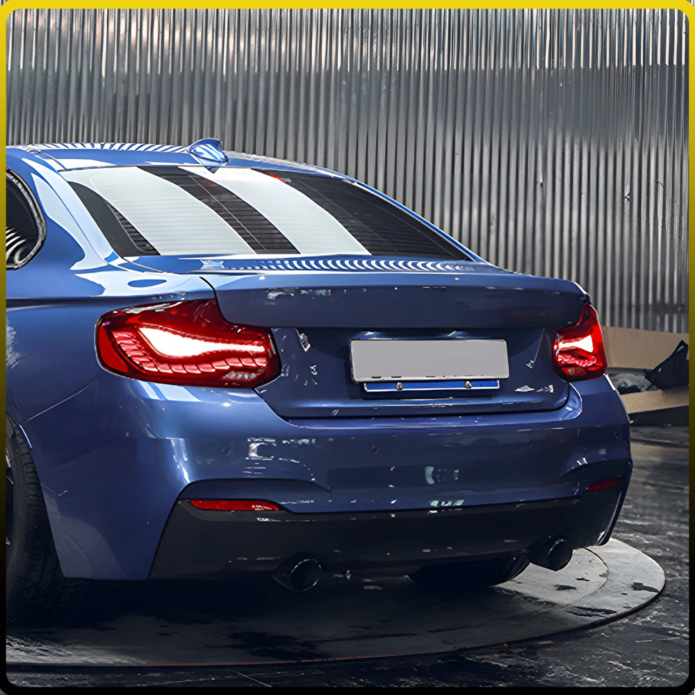 For BMW 2 Series F22 2014-2021 Auto Back Lamps Assembly Single Dragon Scale Upgrade LED Taillights Car Plug and Play Accessories