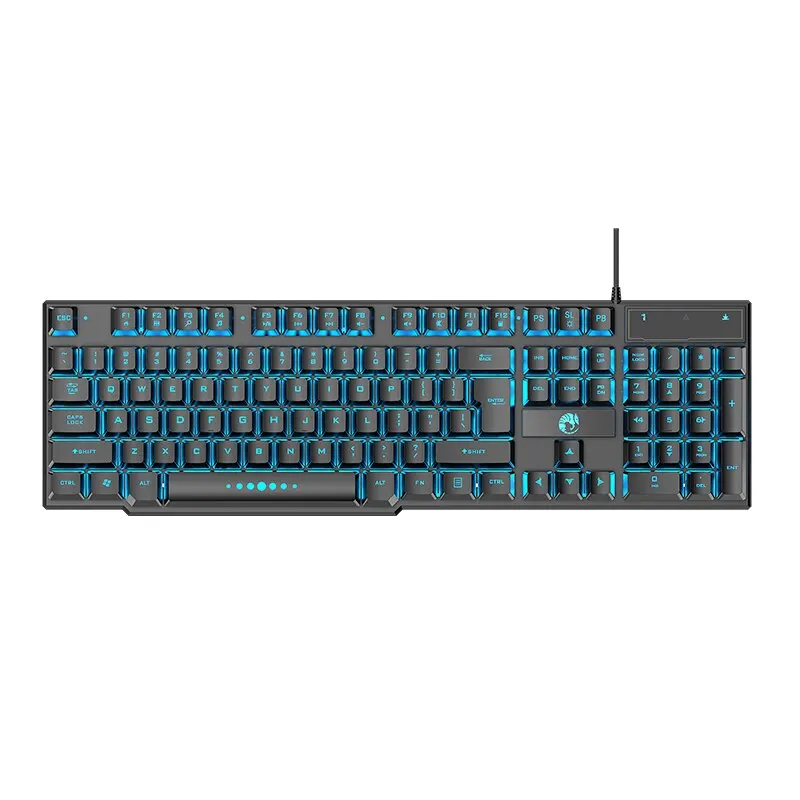 Computer tastatur wasserdicht tragbare Gaming-Tastatur Hintergrund beleuchtung Ergonomie bunte Tastatur Computer zubehör Tasten USB