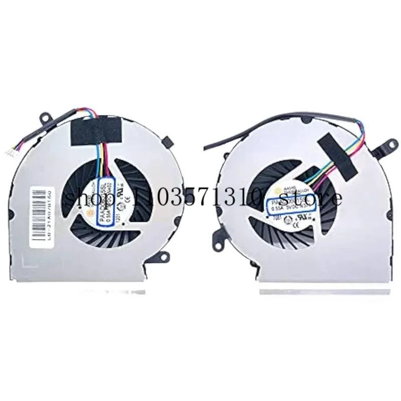 

M CPU+GPU Replacement Cooling Fan for MSI GE62VR GL62M GP62MVR GL72MVR MS-16J9 GP72VR PE62 Series Laptop Fan