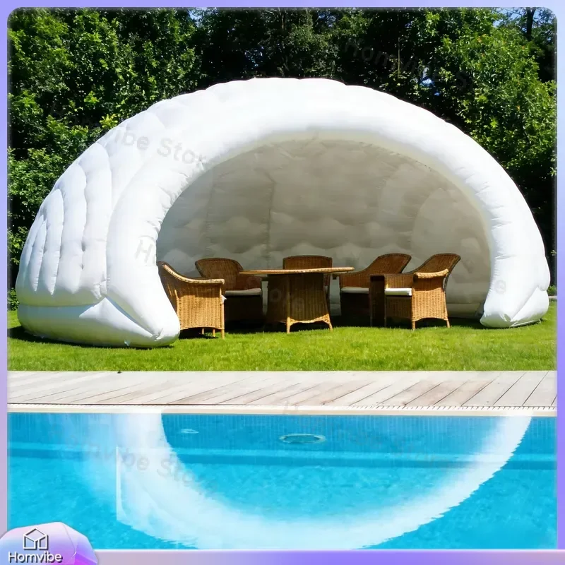 Lightweight Inflatable Dome Tent Portable Air Beam Canopy Shelter for Camping Exhibition Party Event Outdoor Garden Patio