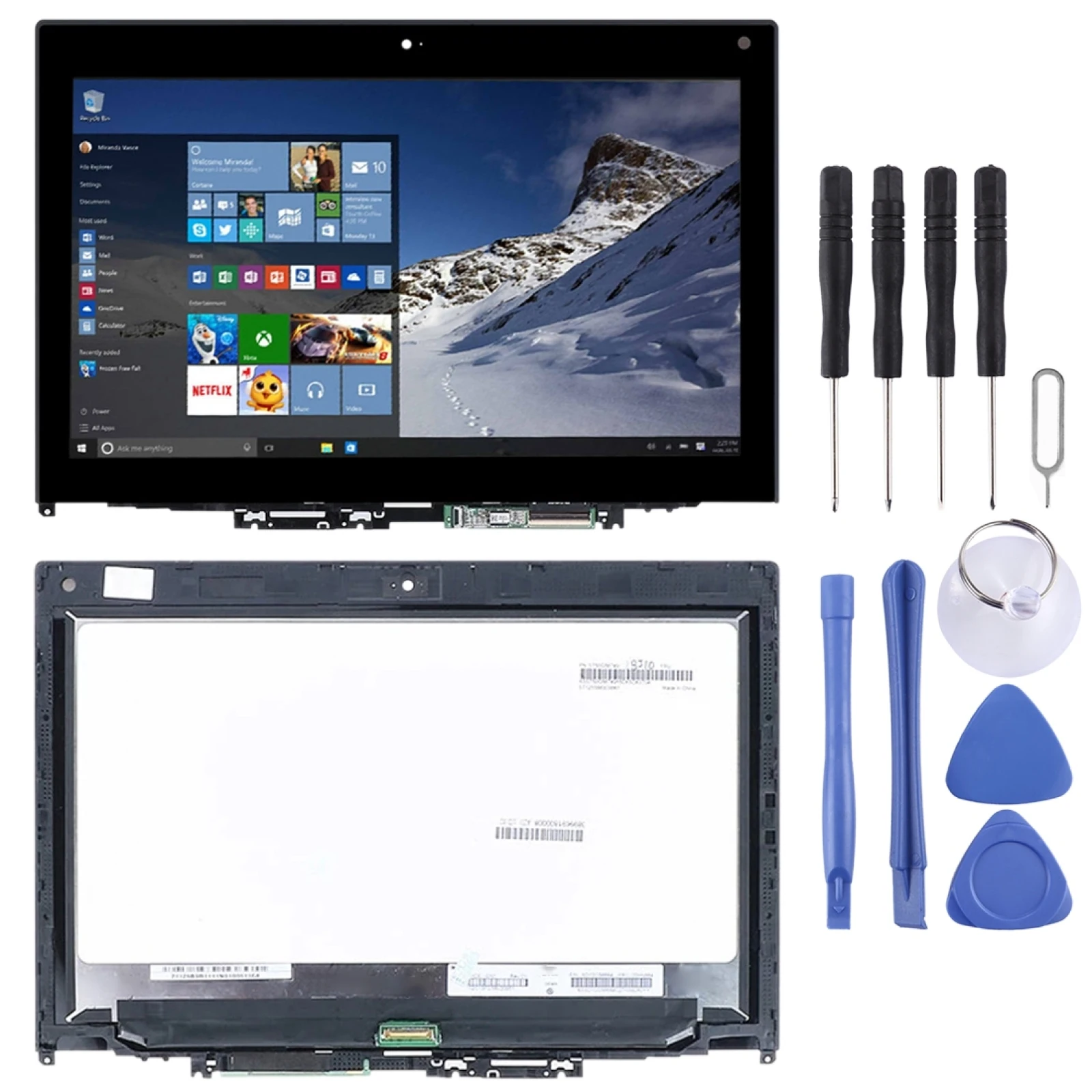 

1920X1080 FHD 30Pin OEM LCD Screen for Lenovo Thinkpad Yoga 260 Digitizer Full Assembly with Frame