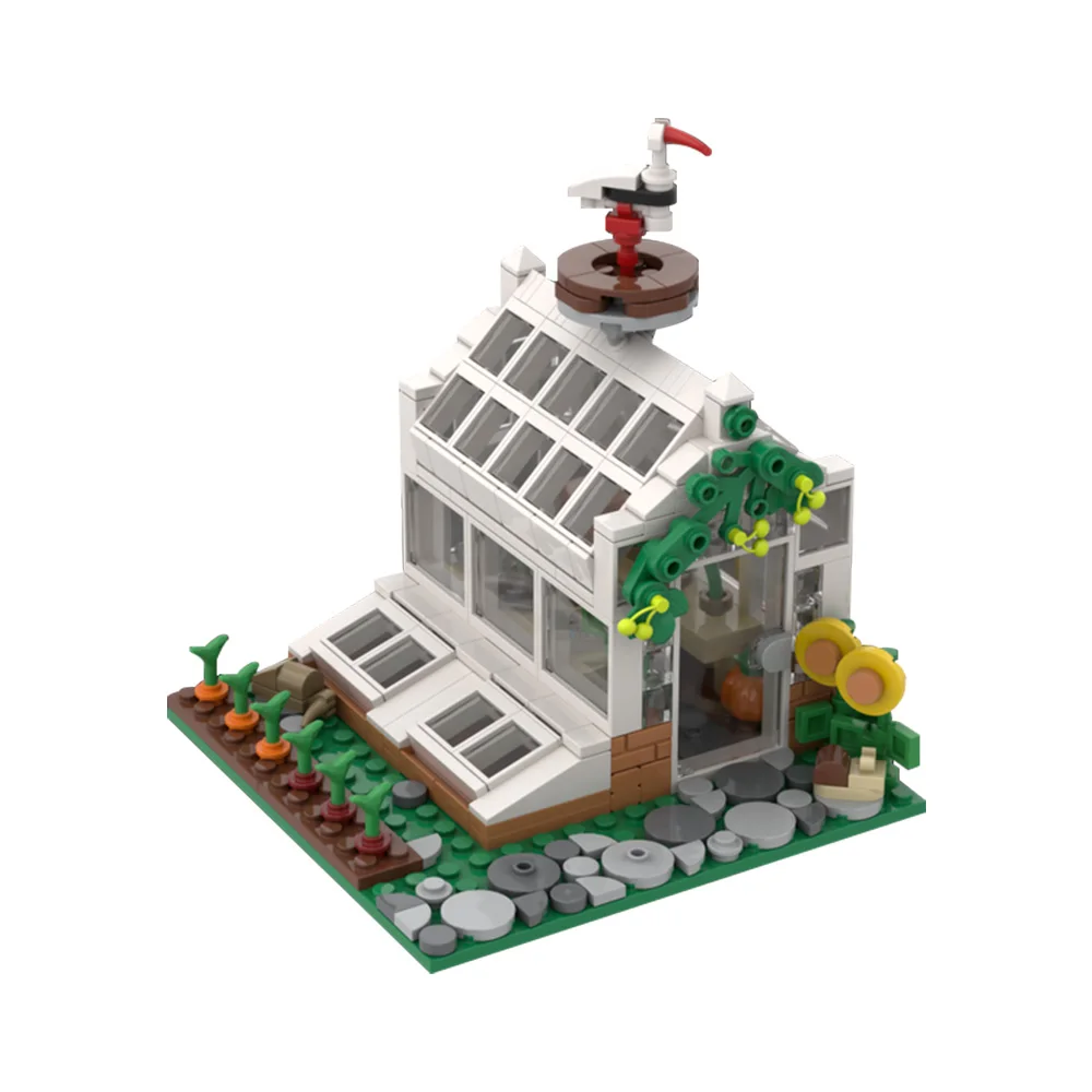 Gobricks MOC-194436 Blocchi di costruzione della serra vittoriana