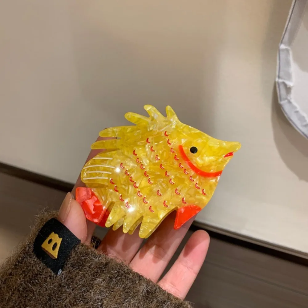 

Goldfish Acetate Ocean Animal Hair Claw Colorful Large Fish Grab Clip Hair Accessories Shark Clip Acetic Acid Hairpin Girls
