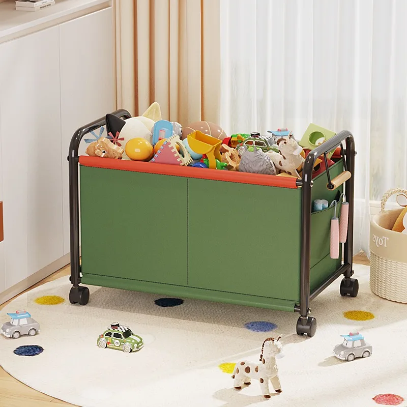 New Children's Toy Storage Rack Mobile Home Bookshelf Building Blocks Picture Booksn Dollsm Snacks Storage Basket